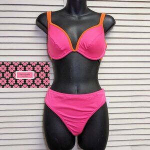 KATE SPADE Underwire Bikini Top with Bottom in Radiant Pink